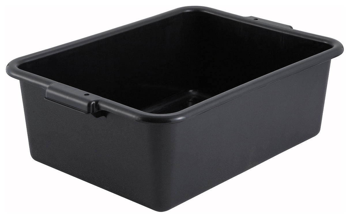 Winco PL-7K Standard Weight Polypropylene Dish/Bus Box / Bus Tub Cover 21-1/2" x 15" x 7" - Black
