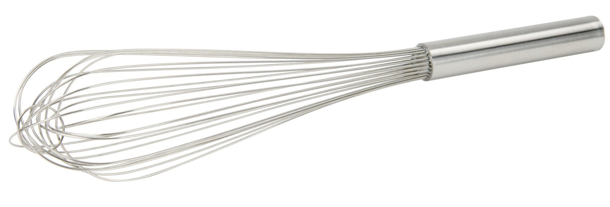 Winco PN-16 Stainless Steel Piano Whip / Whisk with Solid Handle 16" - 72/Case