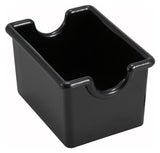 Winco PPH-1K Plastic Rectangular Sugar Packet Holder / Sugar Caddy 3-1/2" x 2-1/2" x 2"H - Black - 72/Case