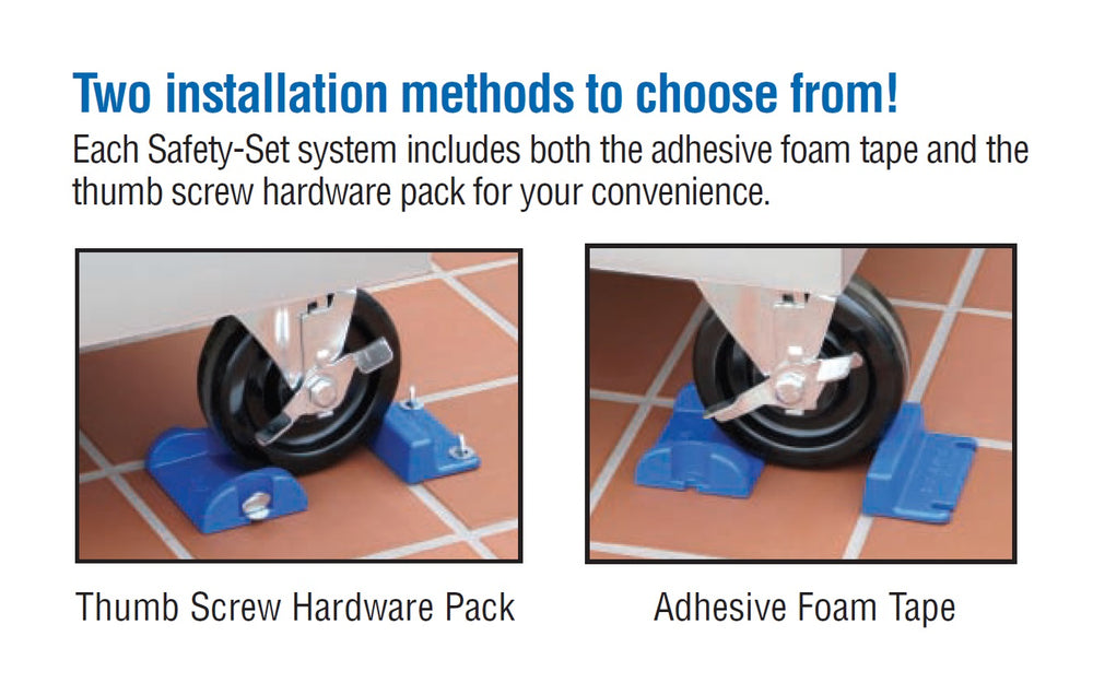 Dormont PS Safety-Set Equipment Caster Placement System - Blue