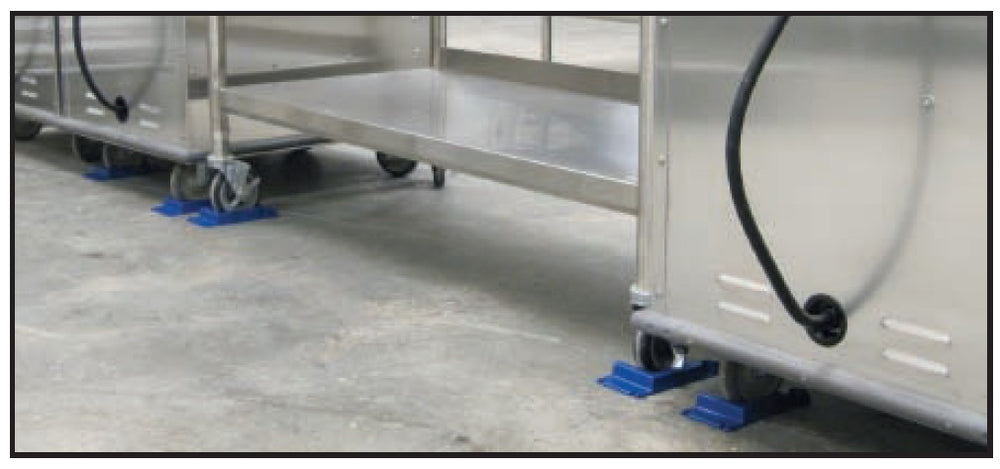 Dormont PS Safety-Set Equipment Caster Placement System - Blue