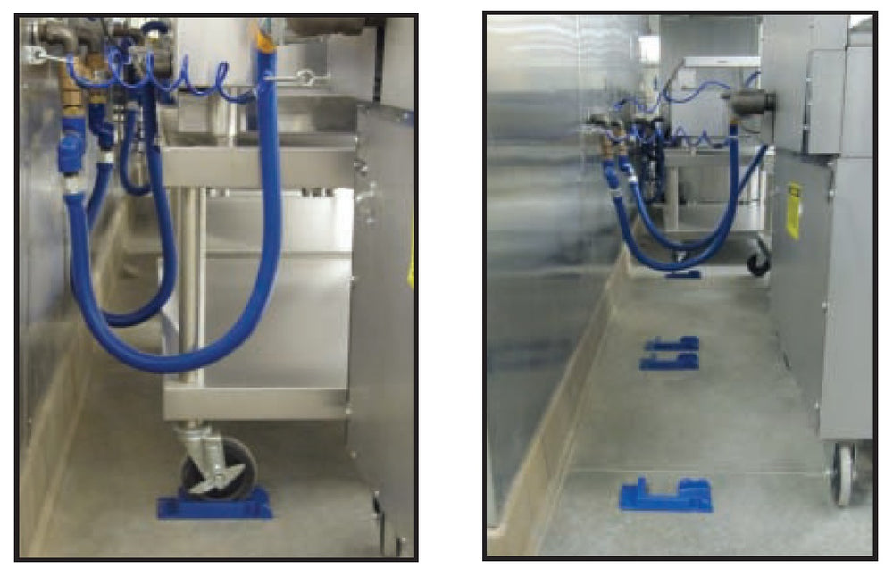 Dormont PS Safety-Set Equipment Caster Placement System - Blue