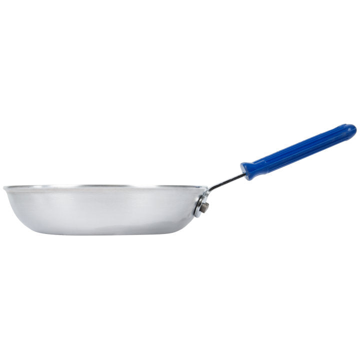 Vollrath 4008 Wear-Ever Aluminum Fry Pan with Blue Cool Handle 8"