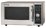 Sharp R-21LCF Stainless Steel Medium Duty Commercial Microwave Oven with Dial Control 20-1/2" - 1.0 cu. ft. - 120v