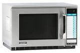 Sharp R-25JTF Stainless Steel Heavy Duty Commercial  Microwave Oven with Touch Pad Controls 20-1/8" - 0.7 cu. ft. - 230/208V, 2100W