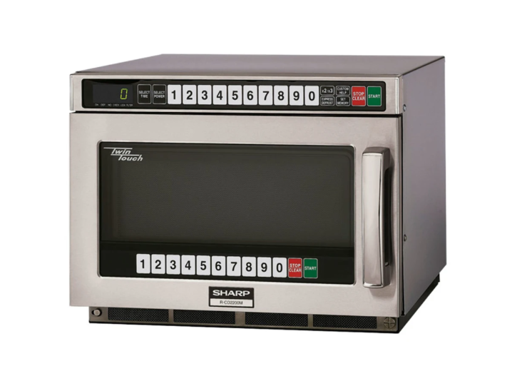 Sharp R-CD2200M 2200w Commercial Microwave w/ Touch Pad, 230 208v/1ph