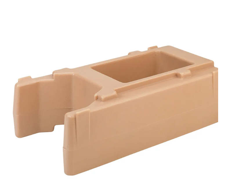 Cambro R500LCD157 Camtainer Insulated Beverage Dispenser Riser 4-9/16"H - Coffee Beige - for 2.5, 4.75, and 5.25 Gal. Dispensers