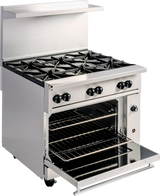 Wolf C36S-6BN Challenger XL Restaurant Gas Range w/ Standard Oven & 6 Burners 36" NG - 215,000 BTU