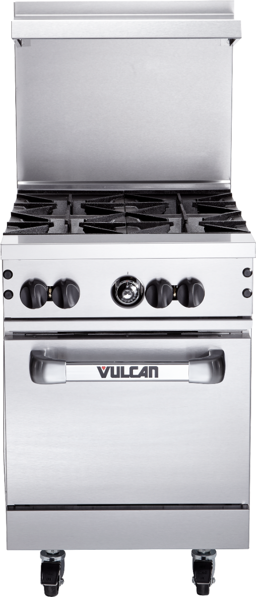 Vulcan 24S-4B Endurance Gas Range w/ 4 Burners & Standard Oven 24" - 143,000 BTU