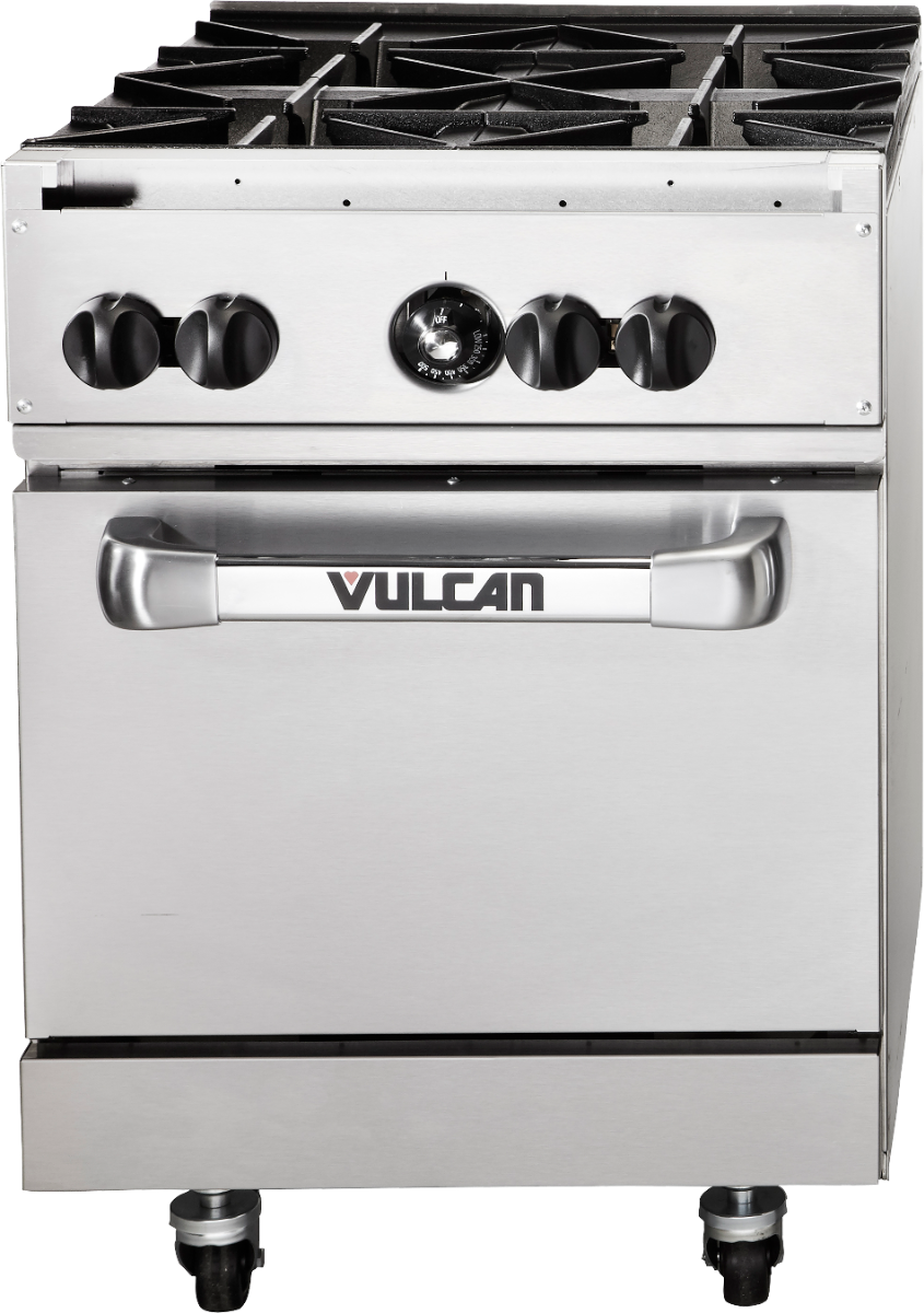 Vulcan 24S-4B Endurance Gas Range w/ 4 Burners & Standard Oven 24" - 143,000 BTU