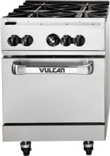 Vulcan 24S-4B Endurance Gas Range w/ 4 Burners & Standard Oven 24" - 143,000 BTU