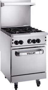 Vulcan 24S-4B Endurance Gas Range w/ 4 Burners & Standard Oven 24" - 143,000 BTU