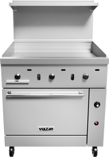 Vulcan 36S-36G Endurance Natural Gas Range w/ Manual Griddle & Standard Oven 36" - 95,000 BTU