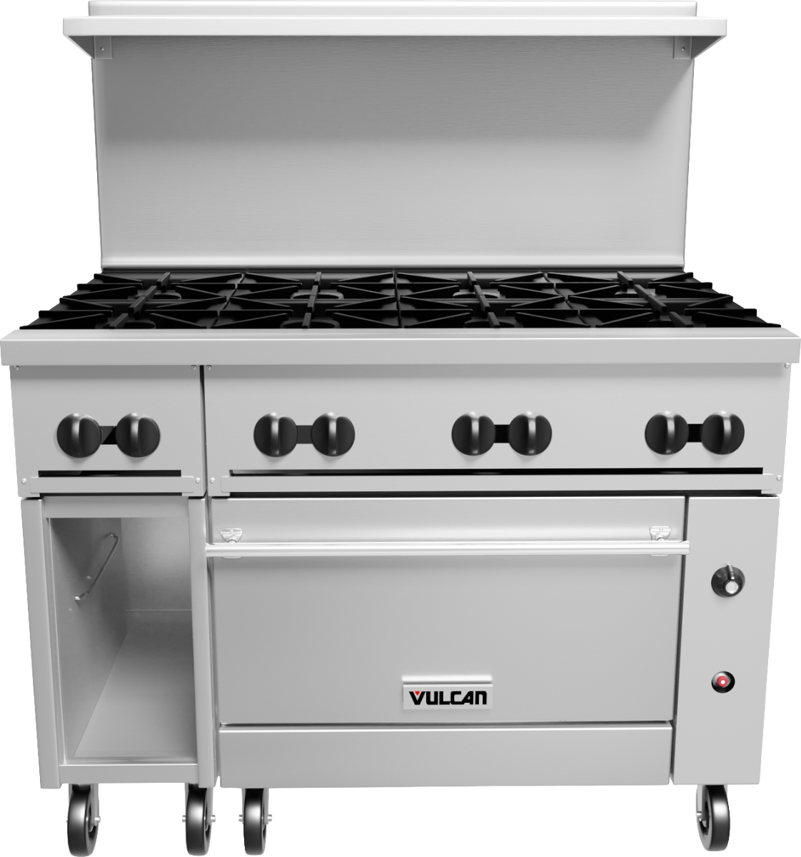 Vulcan 48S-8B Endurance Natural Gas Range 8 Burner w/ Standard Oven & Cabinet 48" - 275,000 BTU