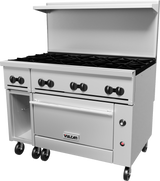 Vulcan 48S-8B Endurance Natural Gas Range 8 Burner w/ Standard Oven & Cabinet 48" - 275,000 BTU