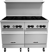 Vulcan 48SS-8B Endurance Natural Gas Range 8 Burners & 2 Standard Ovens 48" - 286,000 BTU