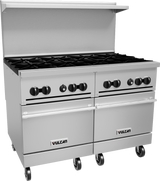 Vulcan 48SS-8B Endurance Natural Gas Range 8 Burners & 2 Standard Ovens 48" - 286,000 BTU