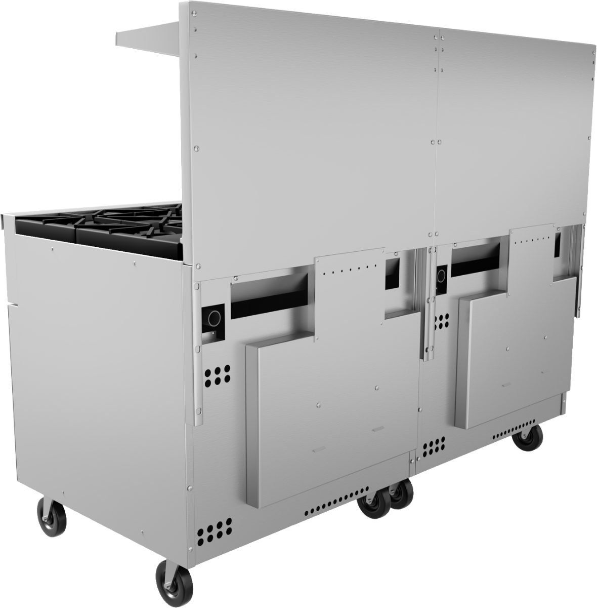 Vulcan 72SS-12B Endurance Liquid Propane Gas Range w/ 12 Burners & Two Standard Oven Bases 72" - 430,000 BTU