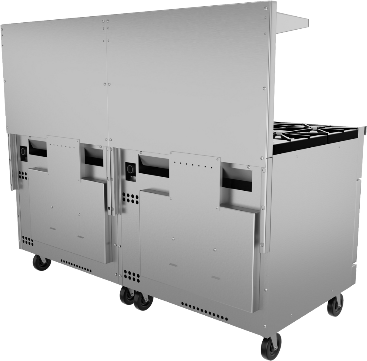 Vulcan 72SS-12B Endurance Liquid Propane Gas Range w/ 12 Burners & Two Standard Oven Bases 72" - 430,000 BTU