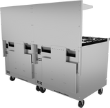Vulcan 72SS-12B Endurance Liquid Propane Gas Range w/ 12 Burners & Two Standard Oven Bases 72" - 430,000 BTU