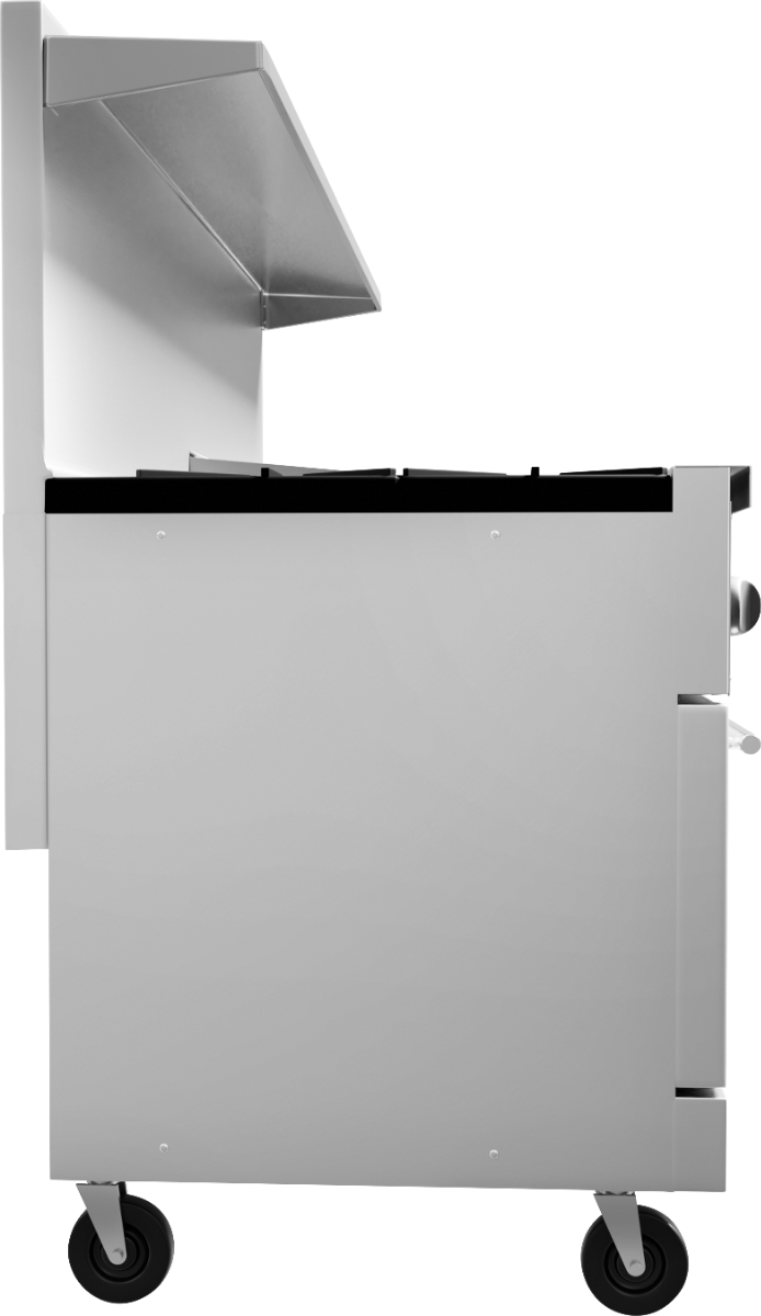 Vulcan 72SS-6B36GT Endurance Gas Range 6 Burners w/ Thermostatic Griddle & 2 Standard Oven Bases 72" - 310,000 BTU