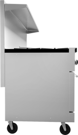 Vulcan 72SS-6B36GT Endurance Gas Range 6 Burners w/ Thermostatic Griddle & 2 Standard Oven Bases 72" - 310,000 BTU