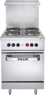 Vulcan EV24-S-4FP-208 Endurance Electric Range Four French Burner w/ Oven Base 24" - 208V