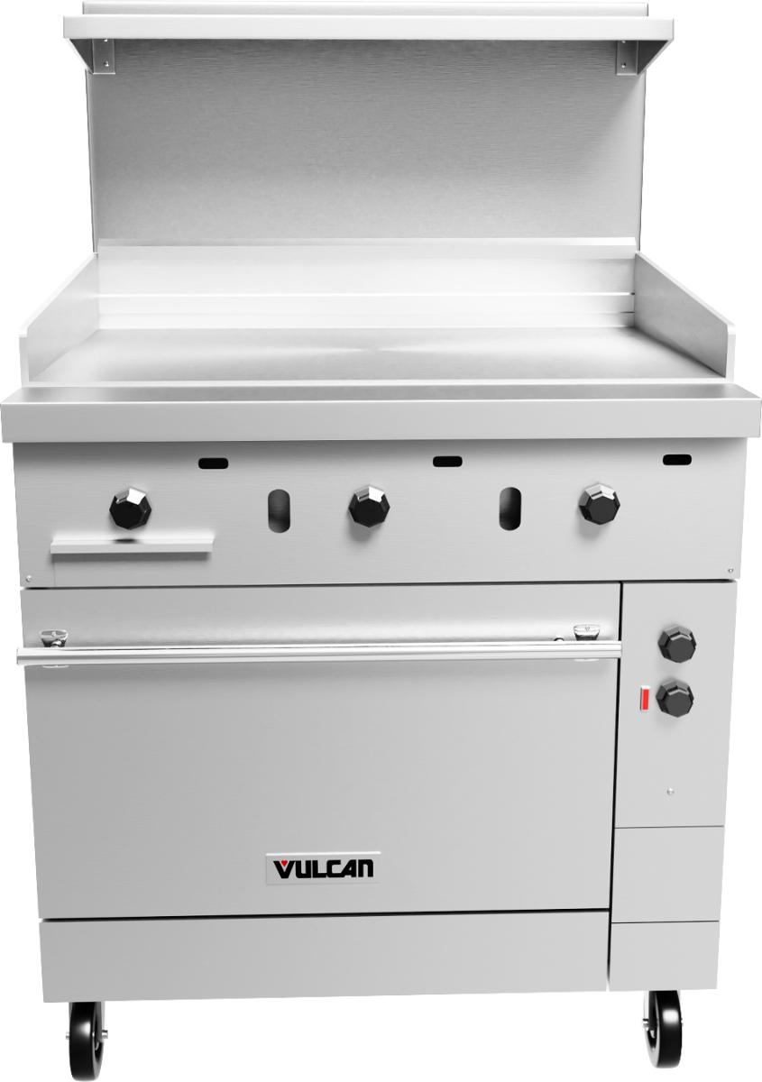 Vulcan EV36-S-36G480 Endurance 36" Range Elec w/ Griddle Top & Standard Oven - 48V 15.2kW