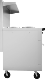 Vulcan EV36-S-6FP-240 Endurance Six French Plates 36" Range Elec w/ Oven Base -240V, 17kW