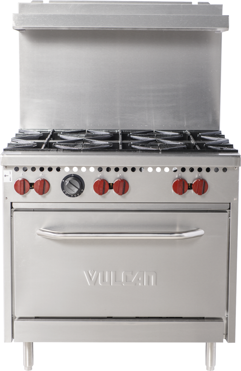 Vulcan 36S-6BN Endurance Gas Range w/ 6 Burners & Standard Oven 36" - 215,000 BTU