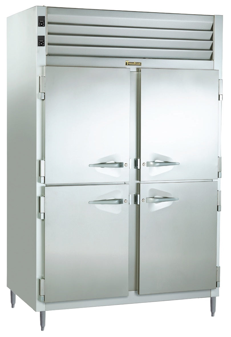 Traulsen RDH232WUT-HHS Spec-Line 2-Section 4 Solid Half Door Dual Temp Reach-In Refrigerator / Heated Holding Cabinet 58" - 46.86 cu. ft.