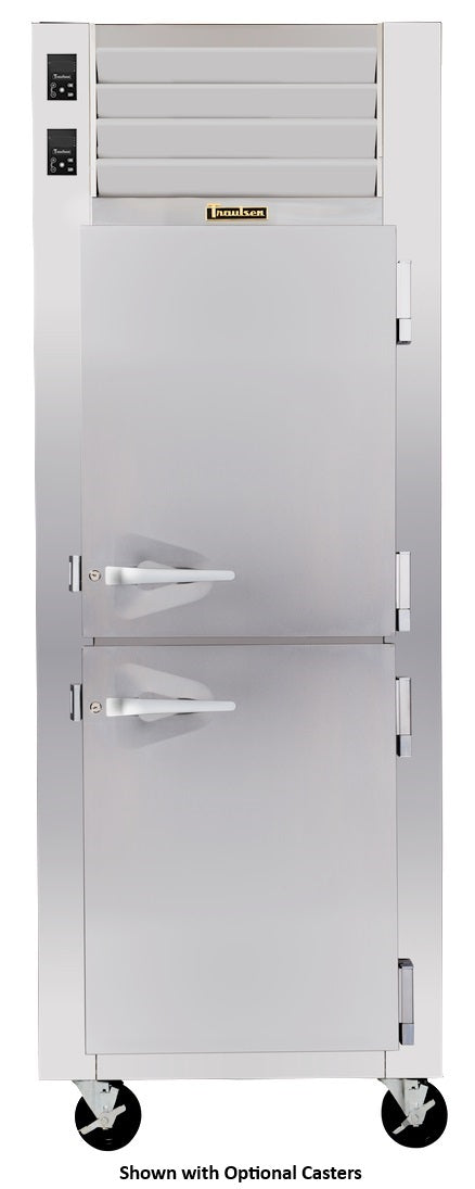 Traulsen RDT132KUT-HHS Spec-Line 1-Section 2 Solid Half Door Dual Temp Reach-In Refrigerator / Freezer 24" - 17.1 cu. ft.