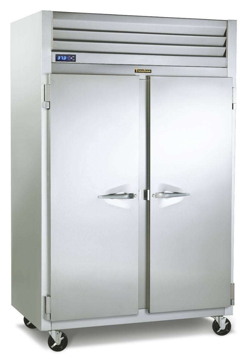 Traulsen G20017P 2-Section Right/Right Hinged 2 Solid Door Pass-Thru Refrigerator 52" - 48.8 Cu. Ft.