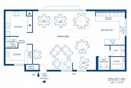 restaurant floor plan