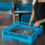 Carlisle RF14 OptiClean Full Size Dishwasher Combination / Flatware Rack - Blue