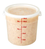 Cambro RFS18148 Food Storage Container, Round, Polyethylene 18 qt.