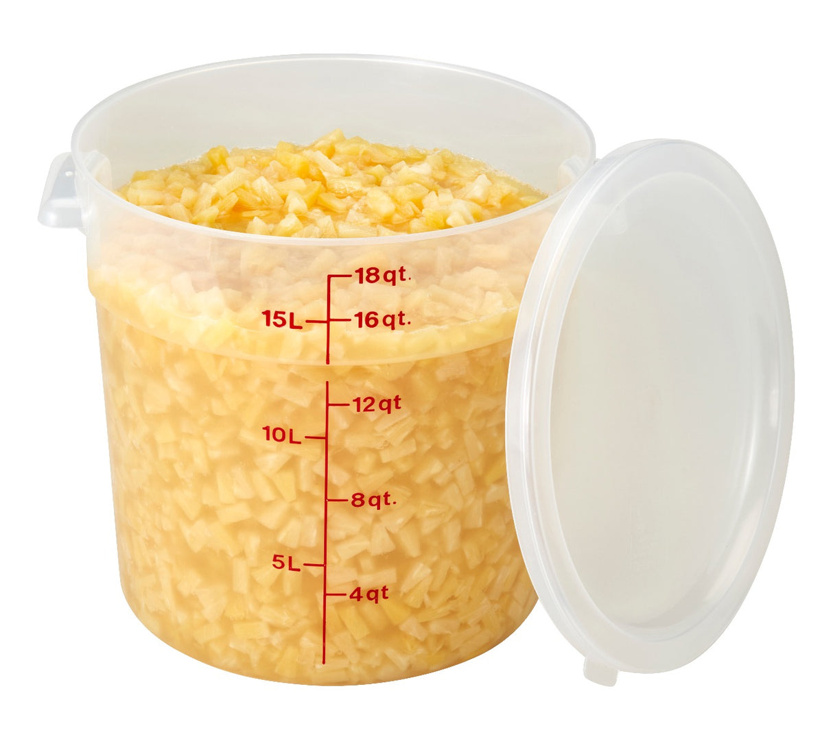 Cambro RFS18PP190 Food Storage Container, Round, Polypropylene 18 qt.