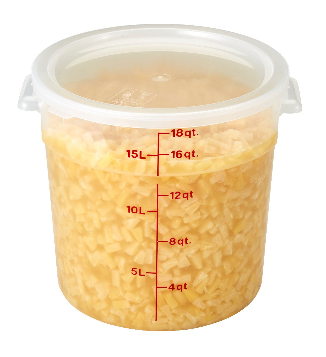 Cambro RFS18PP190 Food Storage Container, Round, Polypropylene 18 qt.