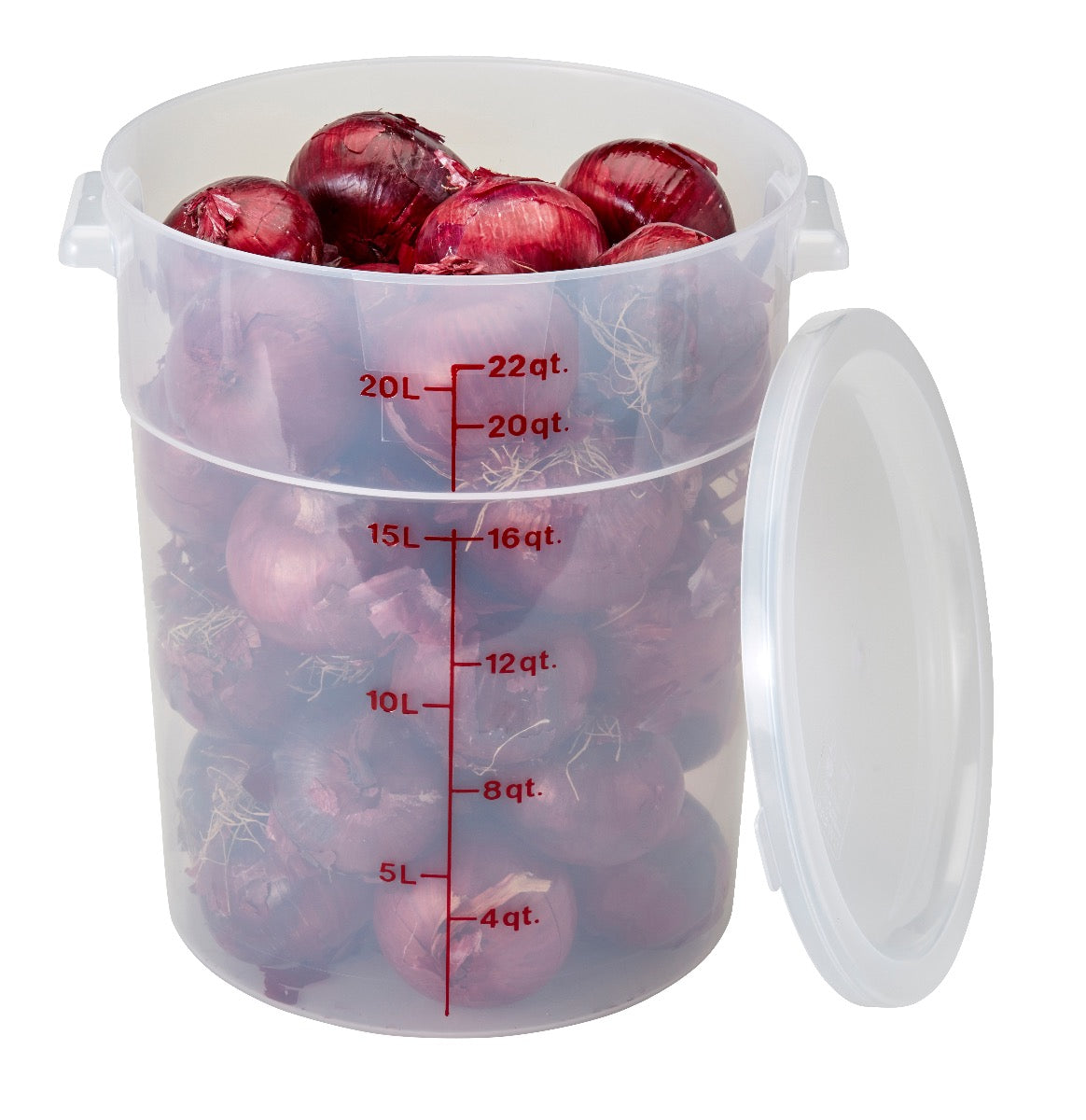 Cambro RFS22PP190 Food Storage Container, Round, Polypropylene 22 qt.