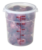 Cambro RFS22PP190 Food Storage Container, Round, Polypropylene 22 qt.