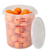 Cambro RFS22PP190 Food Storage Container, Round, Polypropylene 22 qt.