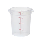 Cambro RFS4PP190 Plastic Round Food Container 4 Qt. - Ttranslucent