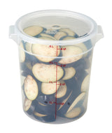 Cambro RFS4PP190 Plastic Round Food Container 4 Qt. - Ttranslucent