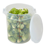 Cambro RFS4PP190 Plastic Round Food Container 4 Qt. - Ttranslucent