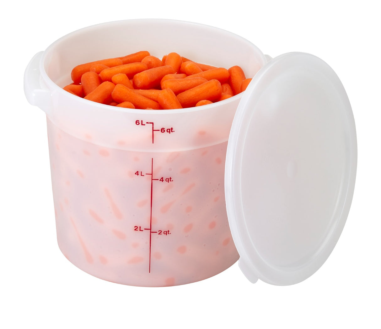 Cambro RFS6148 Food Storage Container, Round, Polyethylene 6 qt.