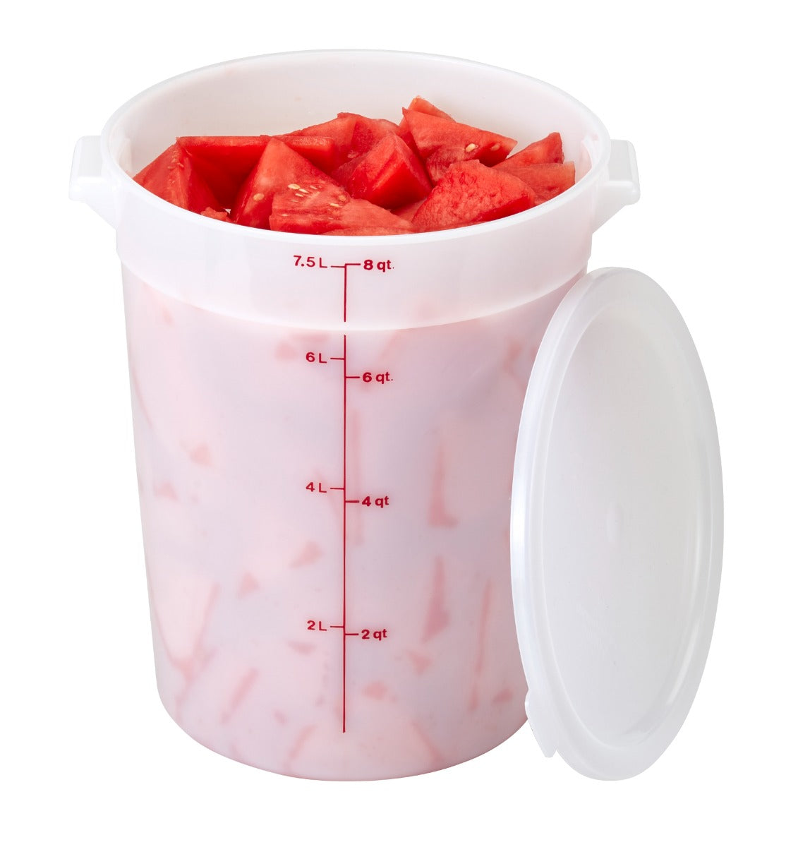 Cambro RFS8148 Food Storage Container, Round, Polyethylene 8 qt.