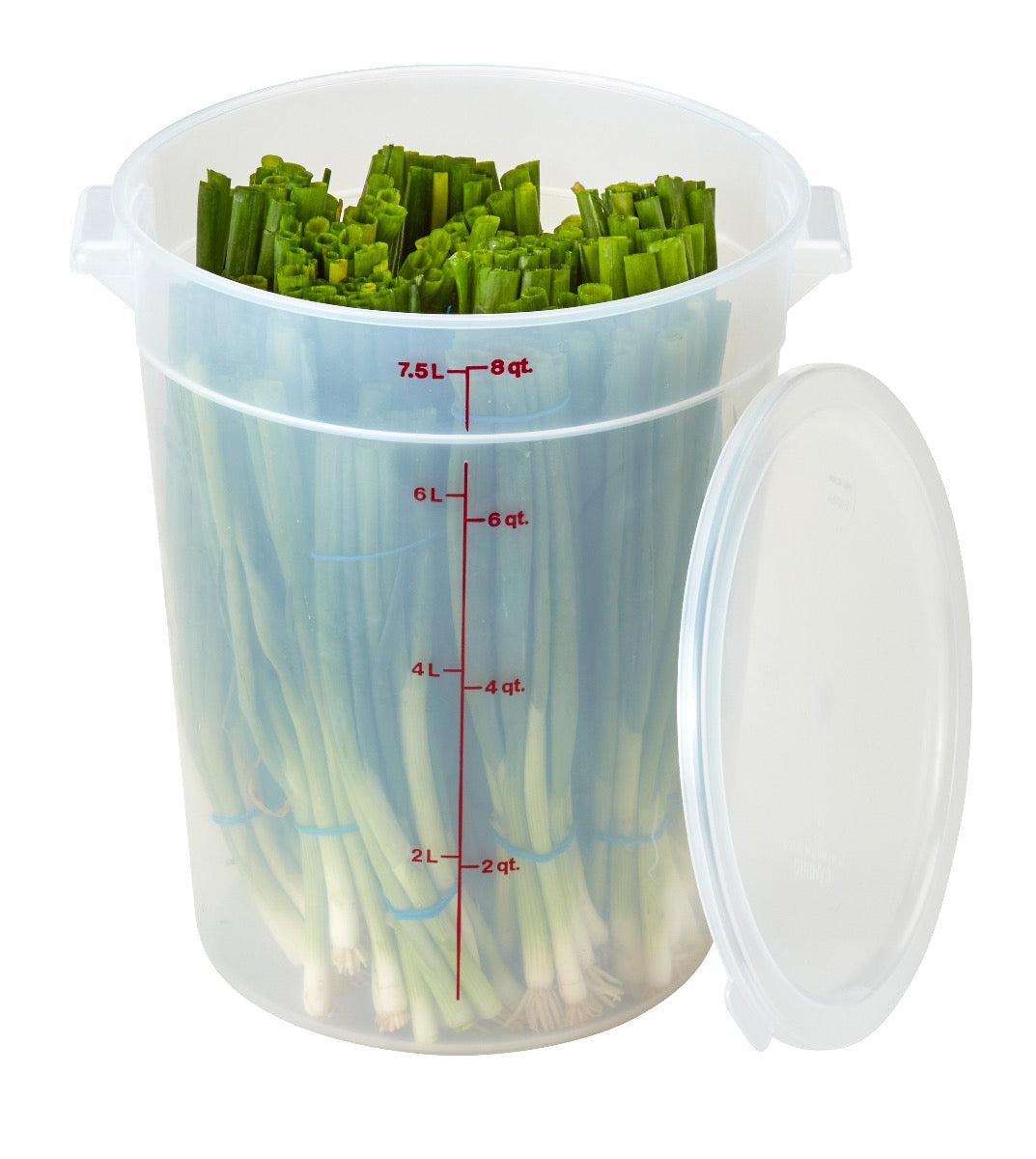 Cambro RFS8PP190 Food Storage Container, Round, Polypropylene 8 qt.