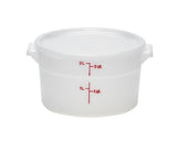 Cambro RFS22148 Round Food Storage Container Cover - fits 22 qt. - Natural White
