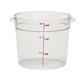 Cambro RFSCW6135 Food Storage Container, Round, Camwear 6 qt.