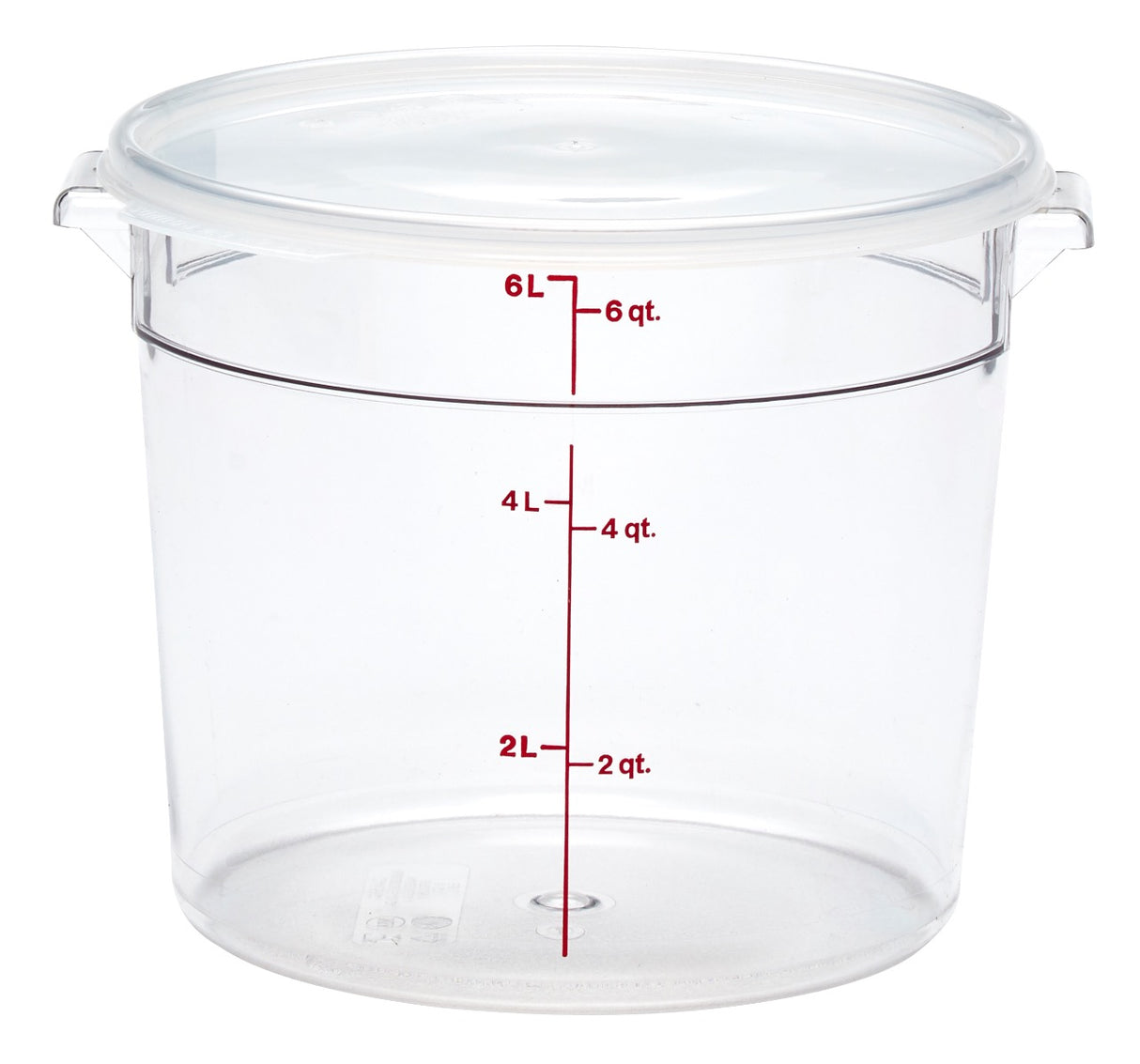 Cambro RFSCW6135 Food Storage Container, Round, Camwear 6 qt.